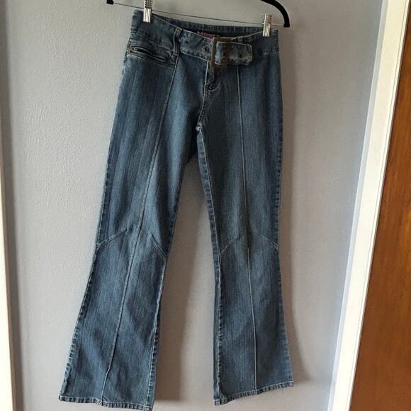 Flavour by Bubblegum Denim - Y2K Bubblegum American Flavour Low Rise Flair Bottom Jeans Sz 3/4